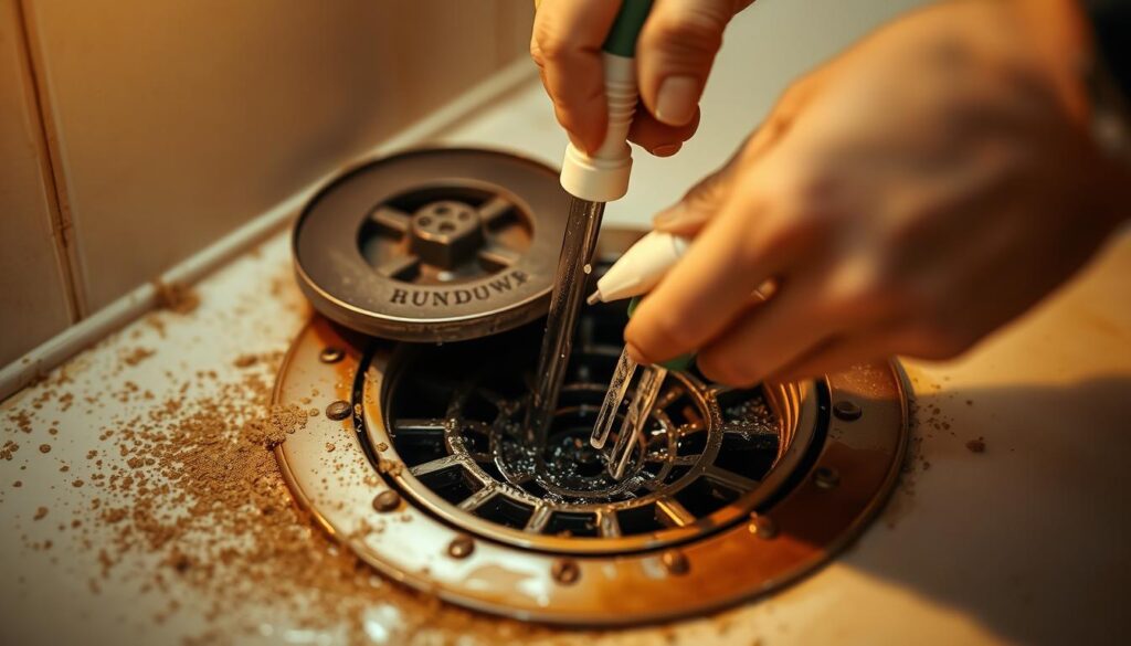 Dusche verstopft