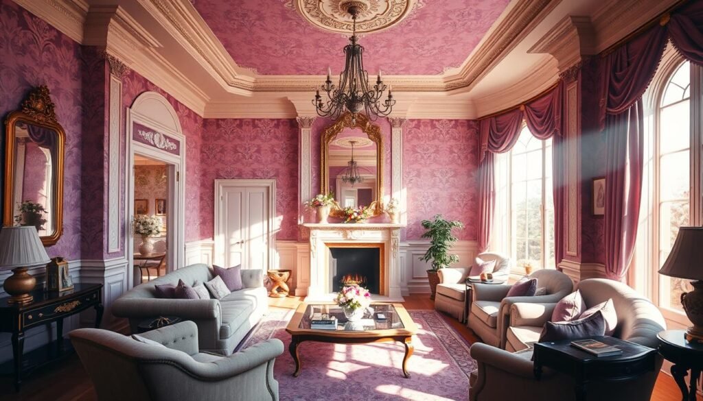 Elegante Wohnzimmer Tapeten