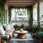 dekoration kleiner balkon mit stil