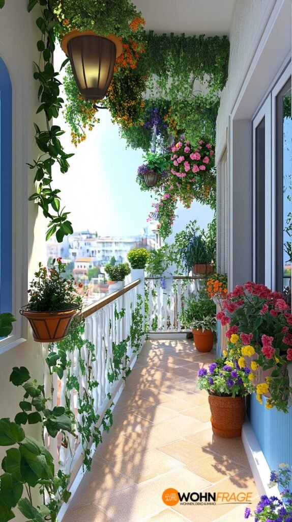 Kreativ gestalteter Balkon​


