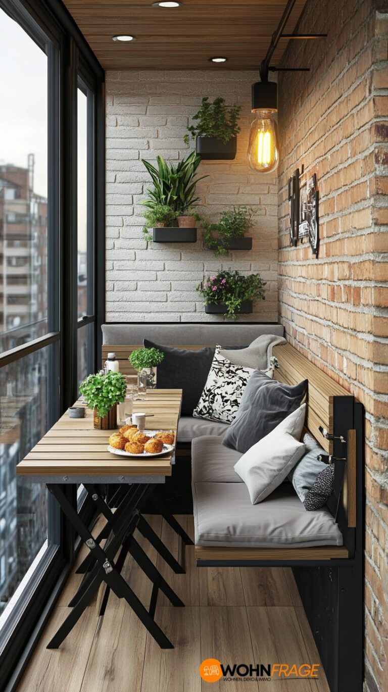 9 Schmale Balkon Ideen für Kleine Außenbereiche – wohnfrage.de