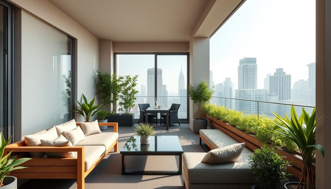 langer schmaler balkon ideen