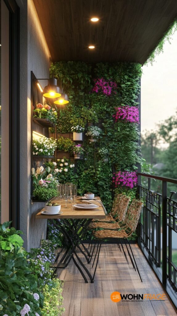 Optimierte Platzeinteilung auf kleinem Balkon