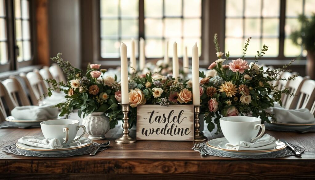 tischdeko vintage hochzeit