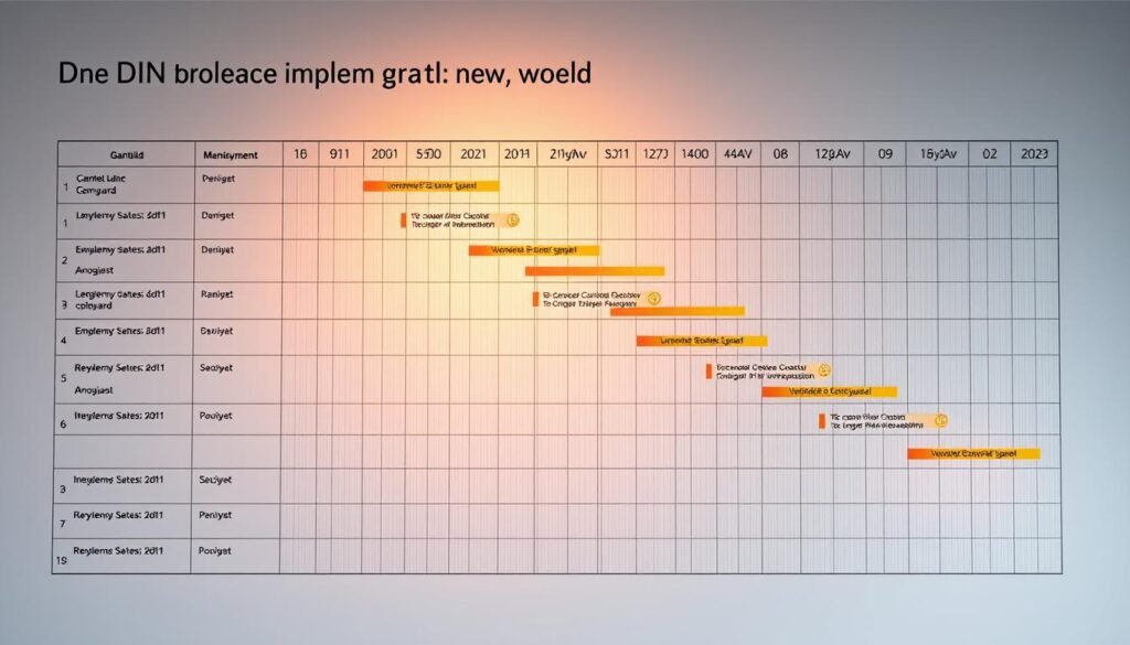 Implementierung DIN-Norm Zeitplan