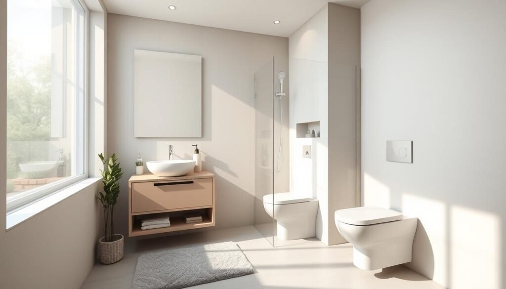 Kleines Badezimmer optimal gestalten