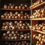 Zwiebellagerung in der Wohnung