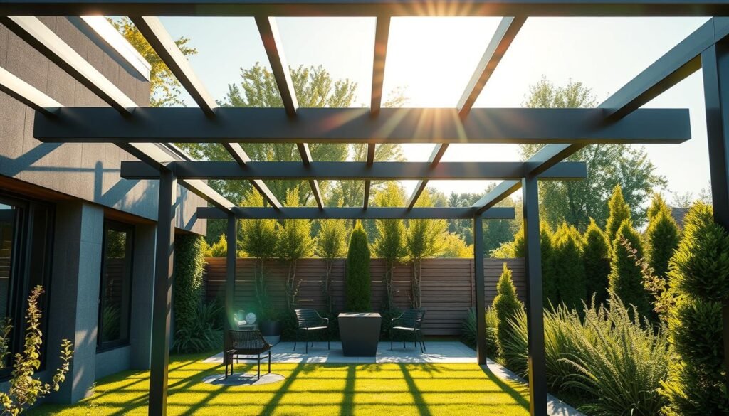 Langlebige Terrassenüberdachung aus Metall