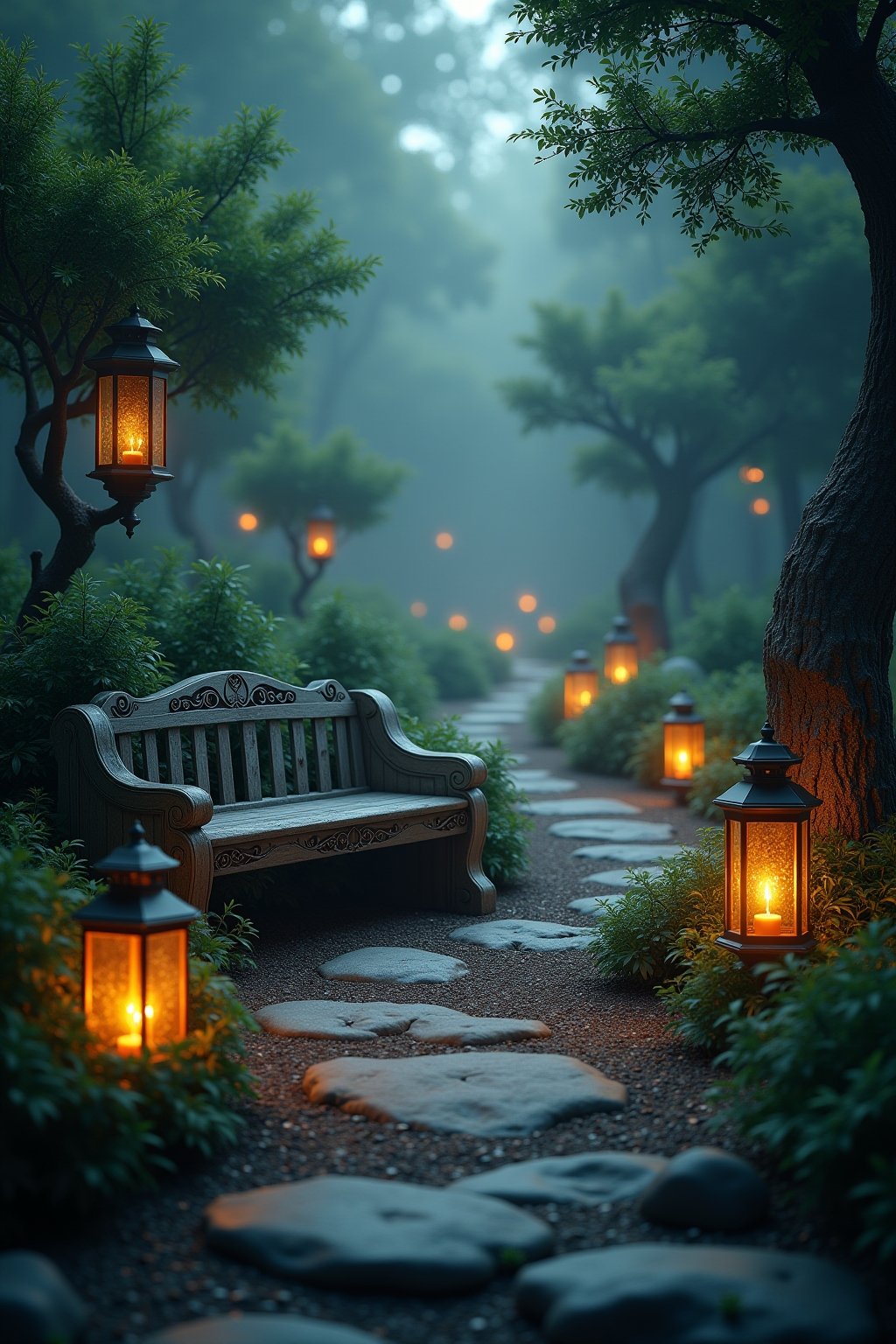 Mystischer Garten-Outline-8