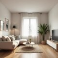 Modernes Mini-Apartment mit minimalistischer Einrichtung