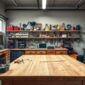 werkbank werkstatteinrichtung ideen garage