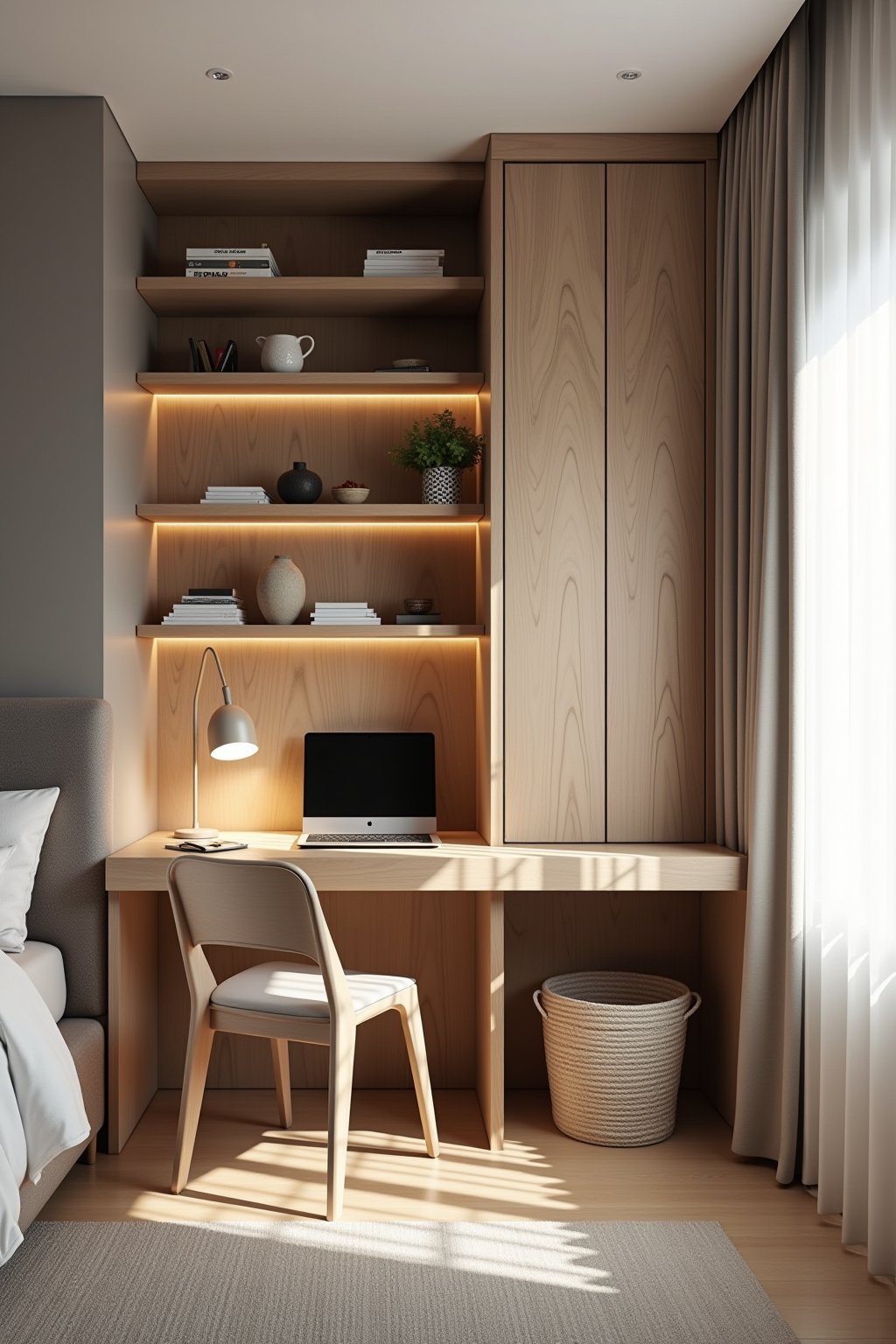arbeitsplatz im schlafzimmer integrieren-Outline-1