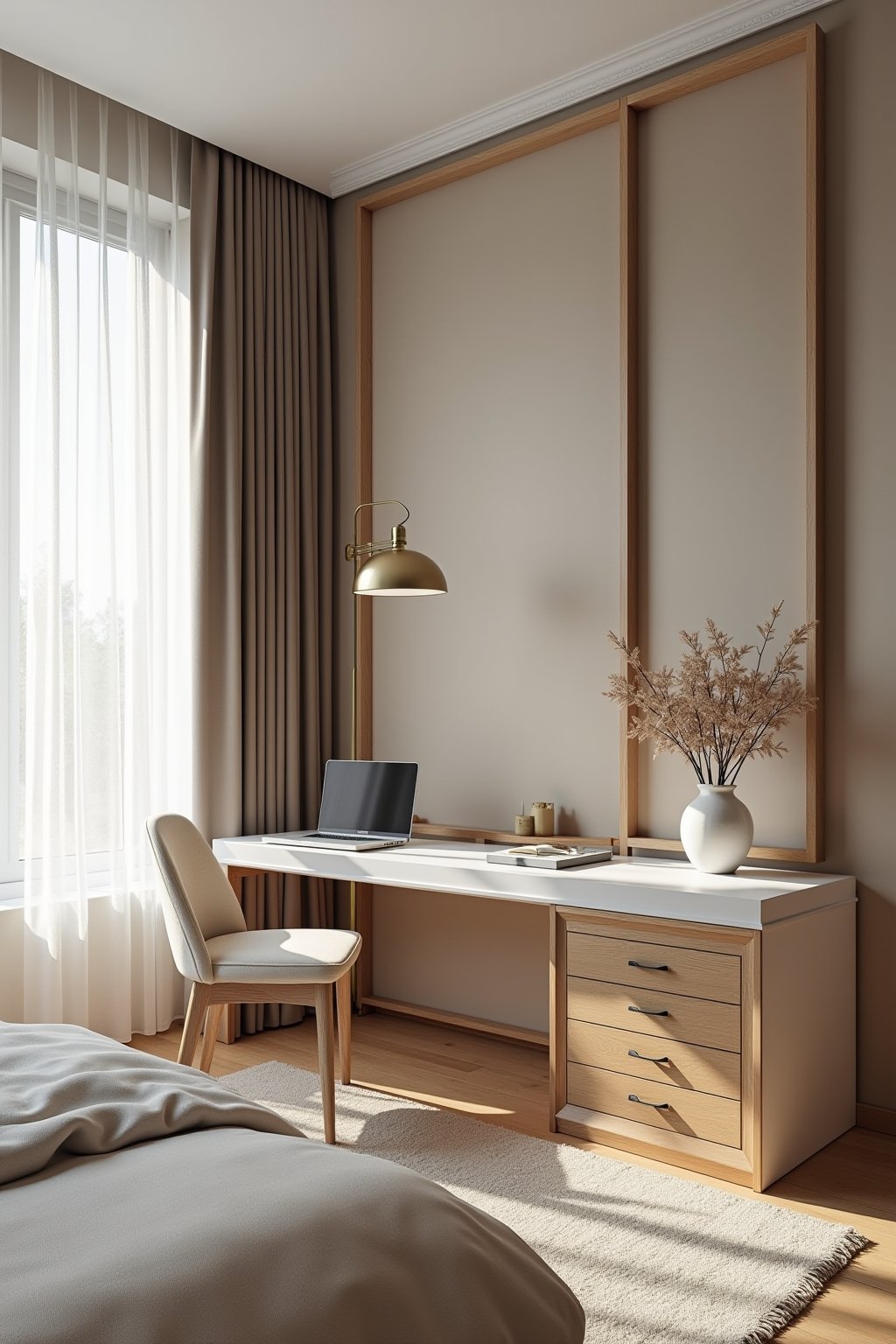 arbeitsplatz im schlafzimmer integrieren-Outline-5