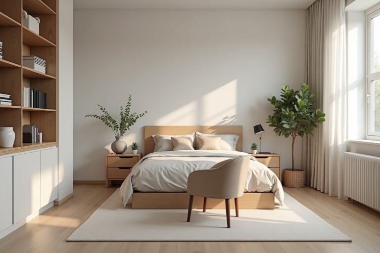 8 Tipps, um deinen Arbeitsplatz im Schlafzimmer zu integrieren