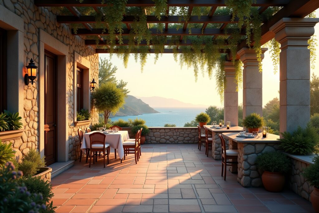 italienische terrasse-Titel