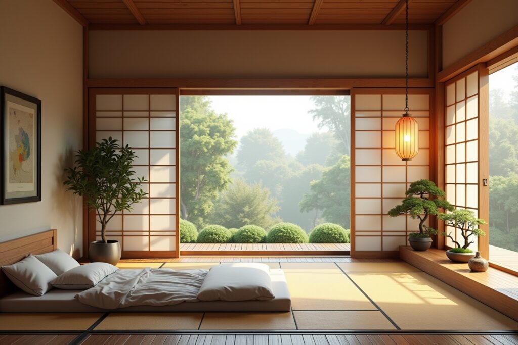 japanisches schlafzimmer-Titel