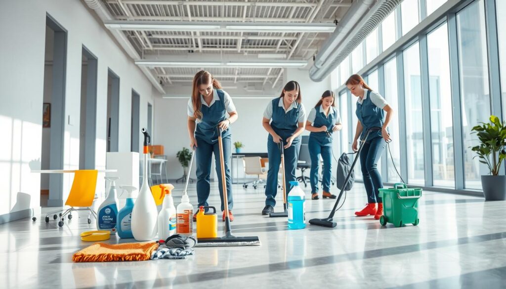 Flexible Reinigungsleistungen für verschiedene Unternehmen