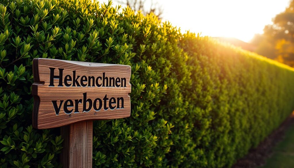 wann Hecke schneiden verboten gesetzliche Regelungen