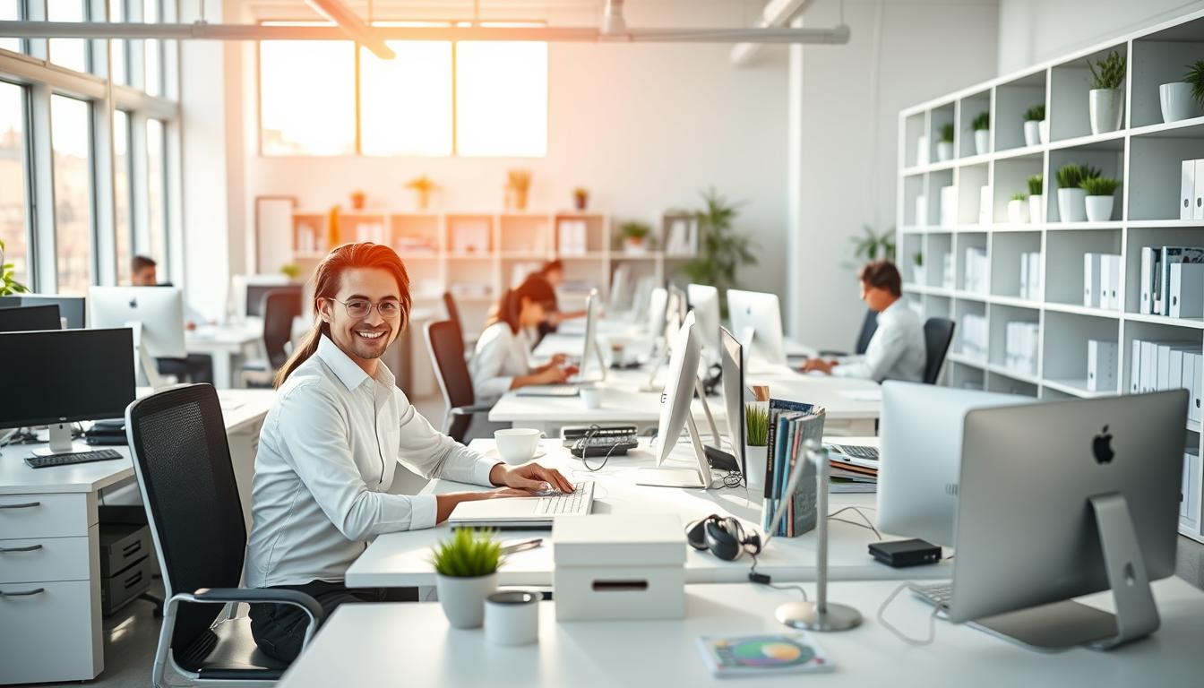 Sauberkeit am Arbeitsplatz und positive Arbeitsatmosphäre