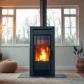 Moderner Pelletofen für energieeffizientes Heizen