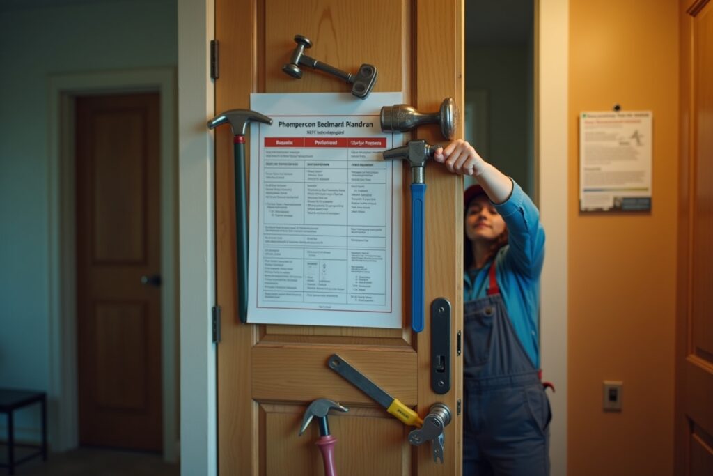 Selbsthilfe vs. Profi: Spartipps bei Türproblemen