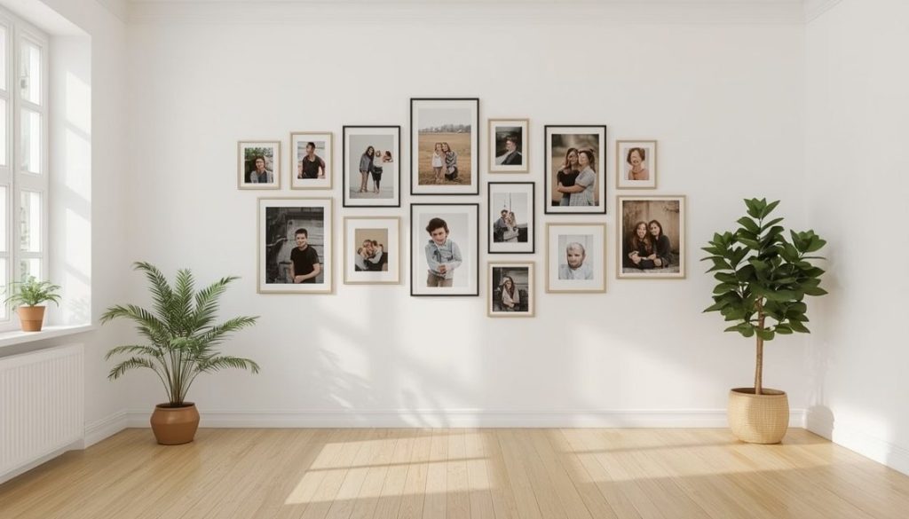 Familienfotos als Wohnidee: Persönliche Bilder richtig zeigen